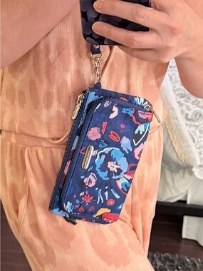 Travelon Navy Floral Wristlet Clutch - Multicolor Floral Print
